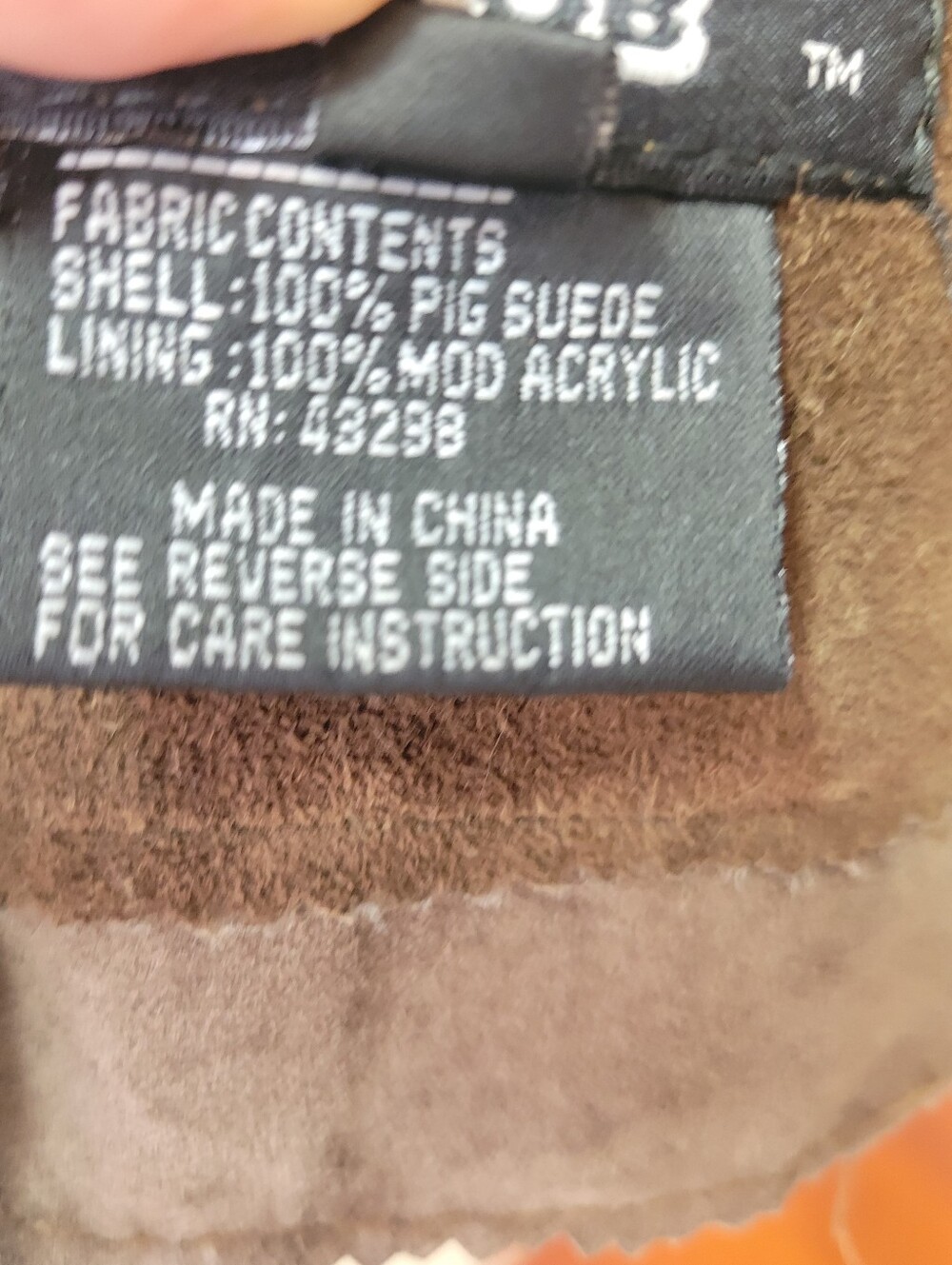 Vintage The Flight Club Brown Suede Faux Fur Oversized Statement Coat M - Picture 9 of 15